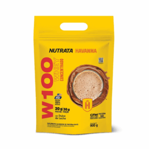 W100 Whey Concentrado Havanna 900g Doce de Leite - Nutrata
